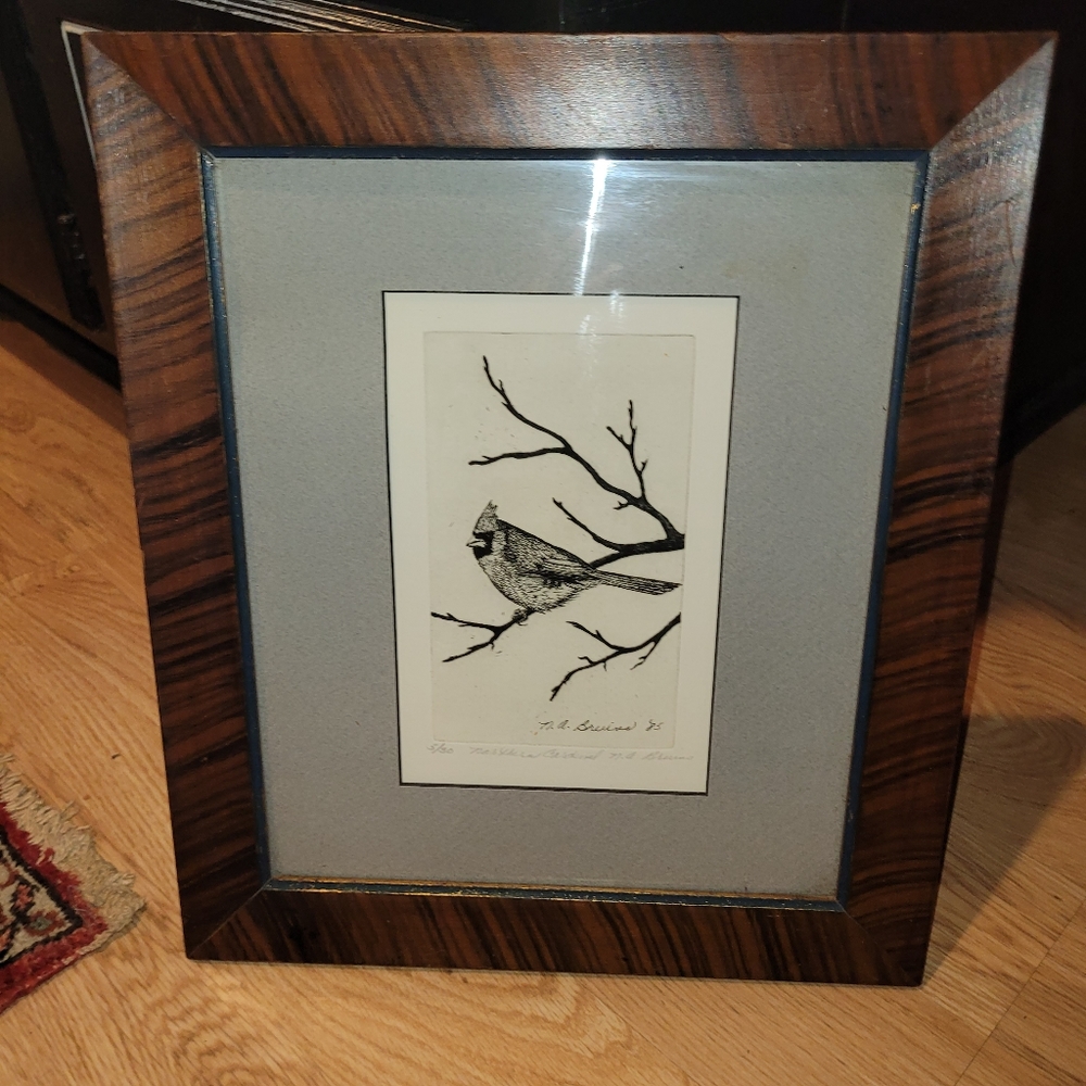 Vintage Signed And Framed Picture